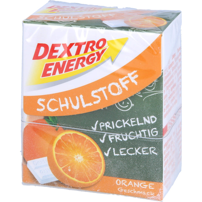 DEXTRO ENERGY Schulstoff Täfelchen Orange, 50 g Täfelchen