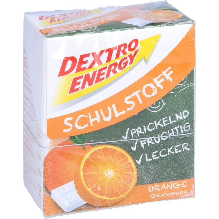 DEXTRO ENERGY Schulstoff Täfelchen Orange, 50 g Täfelchen