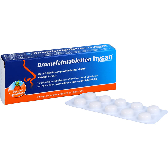 Bromelaintabletten hysan, 20 St. Tabletten