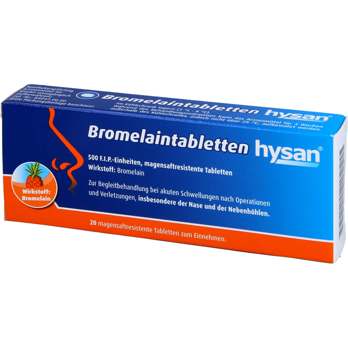 Bromelaintabletten hysan, 20 St. Tabletten