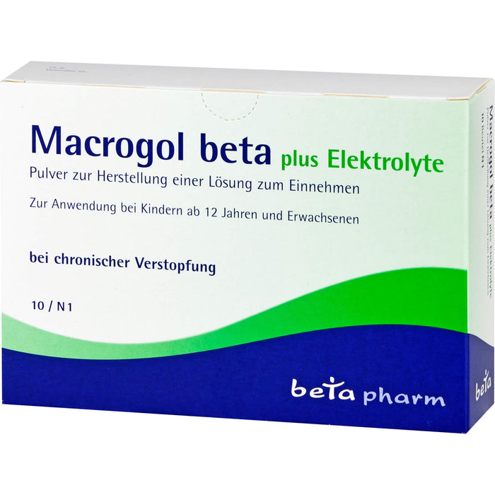 Macrogol beta plus Elektrolyte, Pulver zur Herstellung einer Lösung zum Einnehmen, 10 St. Beutel