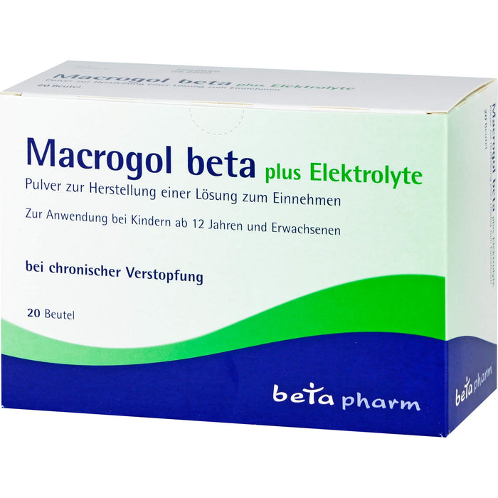 Macrogol beta plus Elektrolyte Pulver, 20 St. Beutel