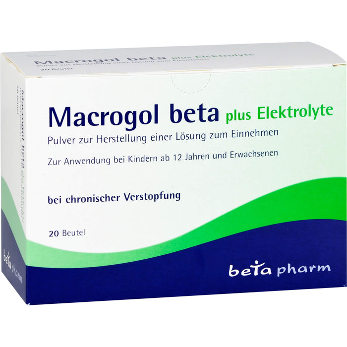 Macrogol beta plus Elektrolyte Pulver, 20 St. Beutel
