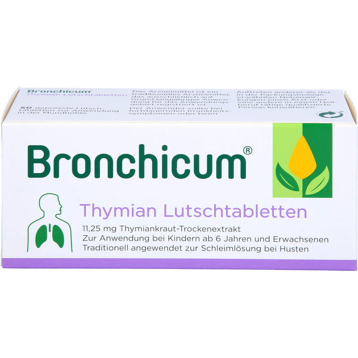 Bronchicum Thymian Lutschpastillen extra stark, 50 St. Tabletten