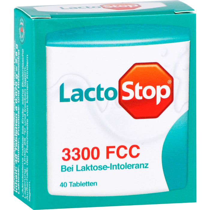 LactoStop 3300 FCC bei Lactose-Intoleranz Tabletten, 40 St. Tabletten