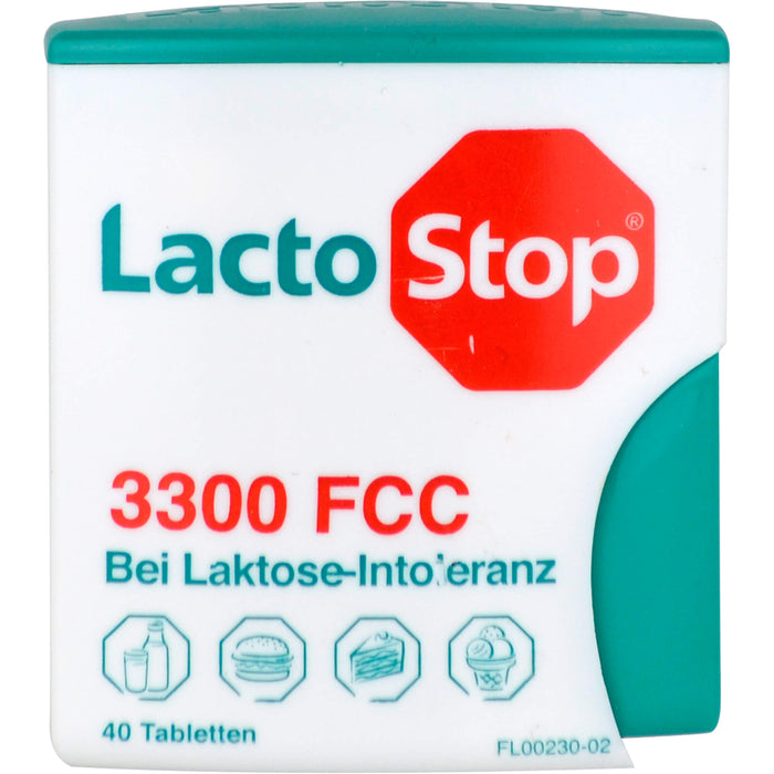 LactoStop 3300 FCC bei Lactose-Intoleranz Tabletten, 40 St. Tabletten