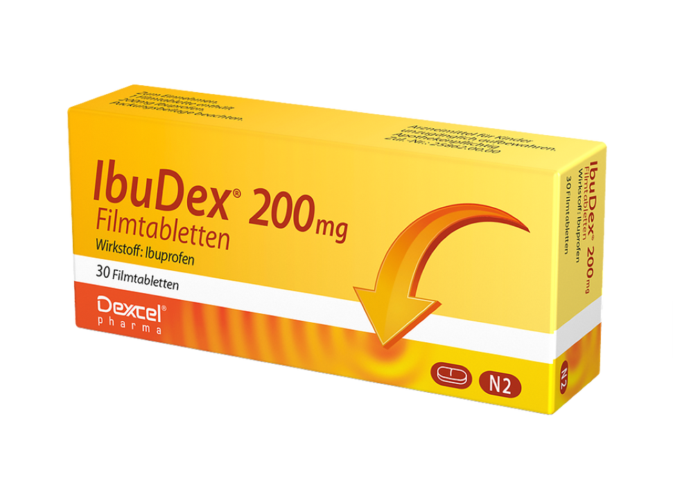 IbuDex 200 mg Filmtabletten bei Schmerzen und Fieber, 30 St. Tabletten