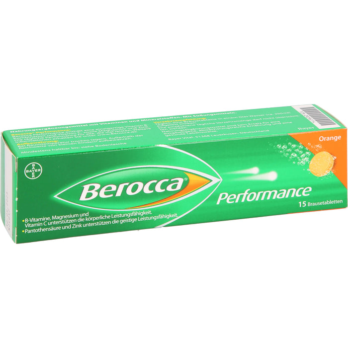 Berocca Performance Orange Brausetabletten, 15 St. Tabletten