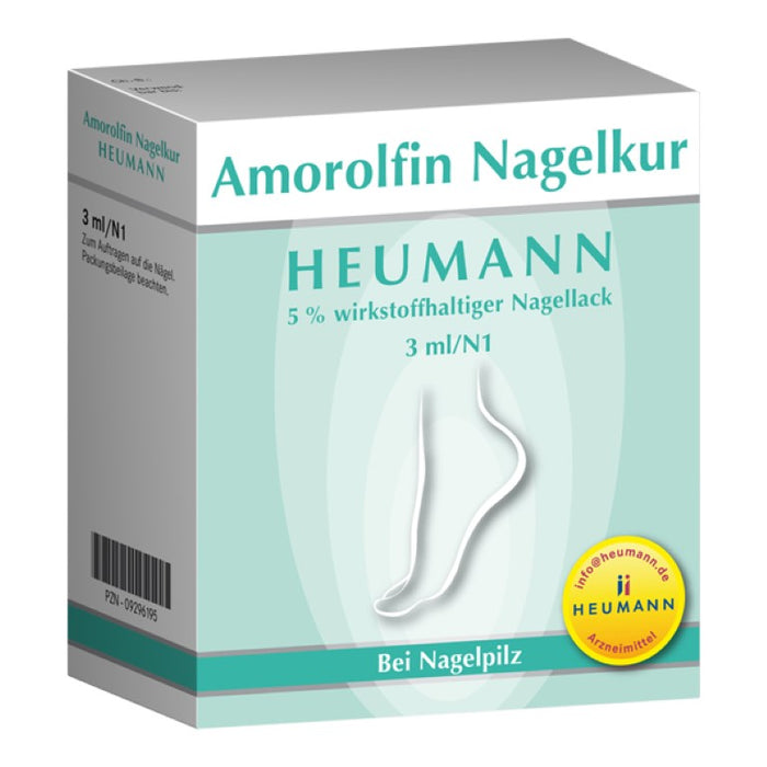 Amorolfin Nagelkur Heumann bei Nagelpilz, 3 ml Wirkstoffhaltiger Nagellack