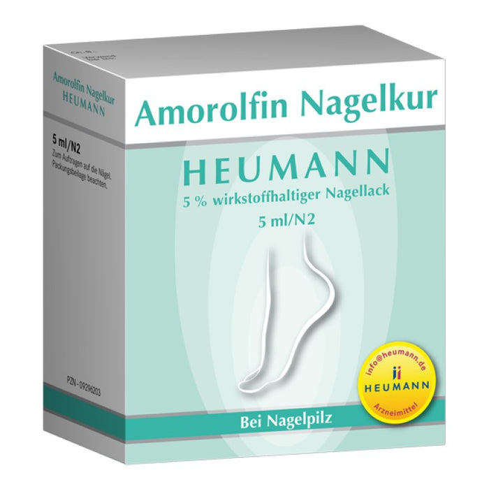 Heumann  Amorolfin Nagelkur bei Nagelpilz, 5 ml Wirkstoffhaltiger Nagellack
