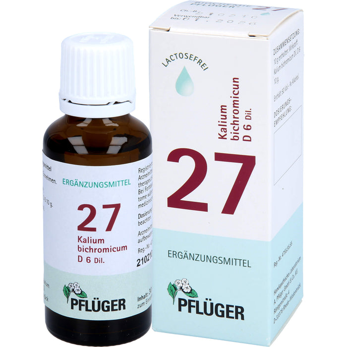 Biochemie Nr.27 Kalium bichromic. D6 Pflüger Dil., 30 ml TRO