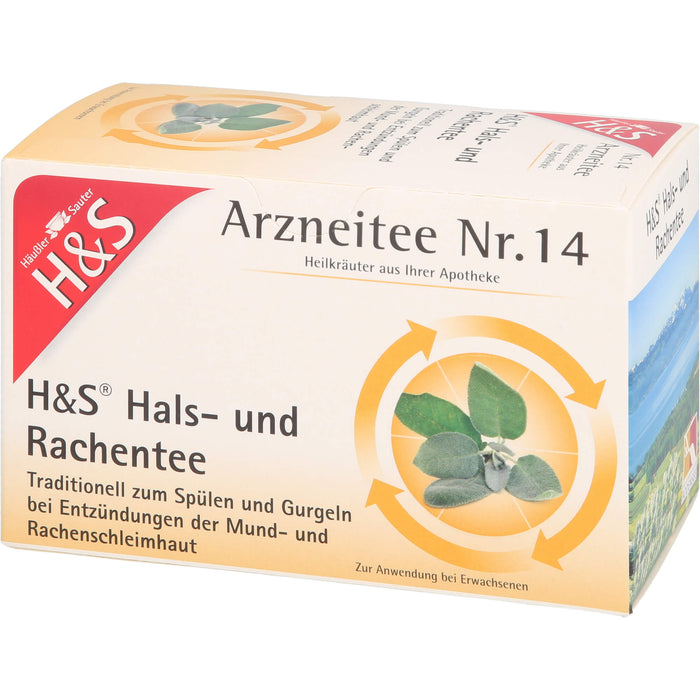 H&S Hals-und Rachentee, 20X2.5 g FBE