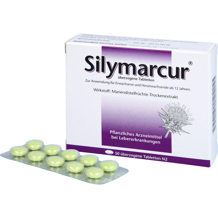 Silymarcur überzogene Tabletten, 50 St UTA