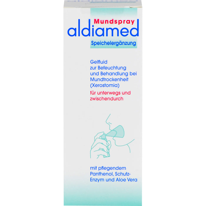 aldiamed Mundspray Gelfluid Speichelergänzung bei Mundtrockenheit, 50 ml Lösung