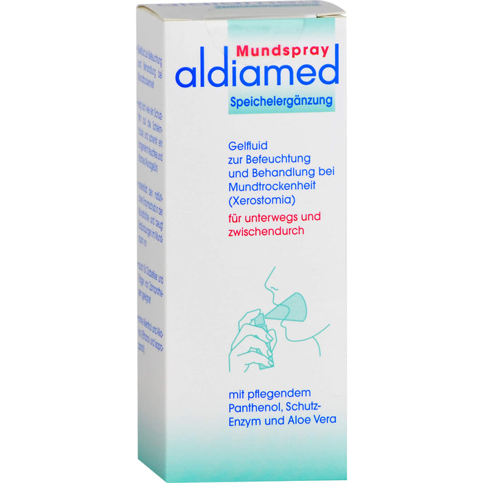 aldiamed Mundspray Gelfluid Speichelergänzung bei Mundtrockenheit, 50 ml Lösung