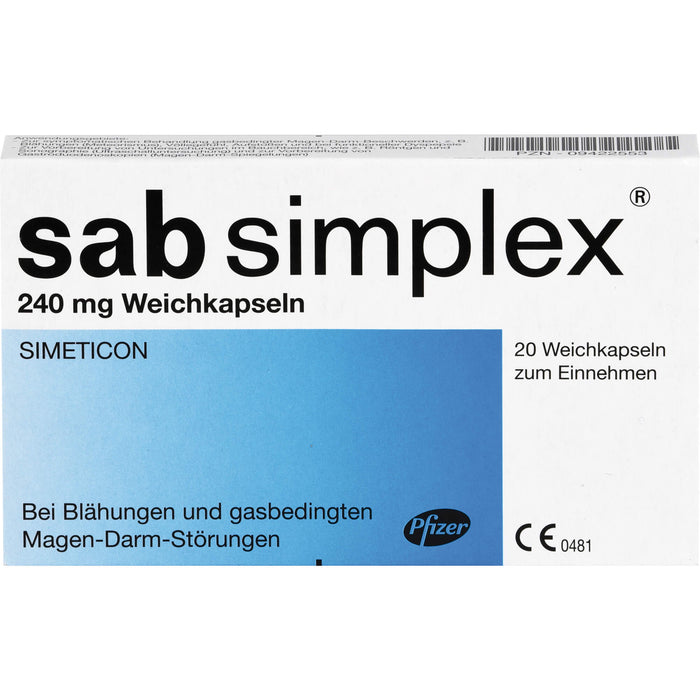 sab simplex 240 mg Weichkapseln, 20 St. Kapseln