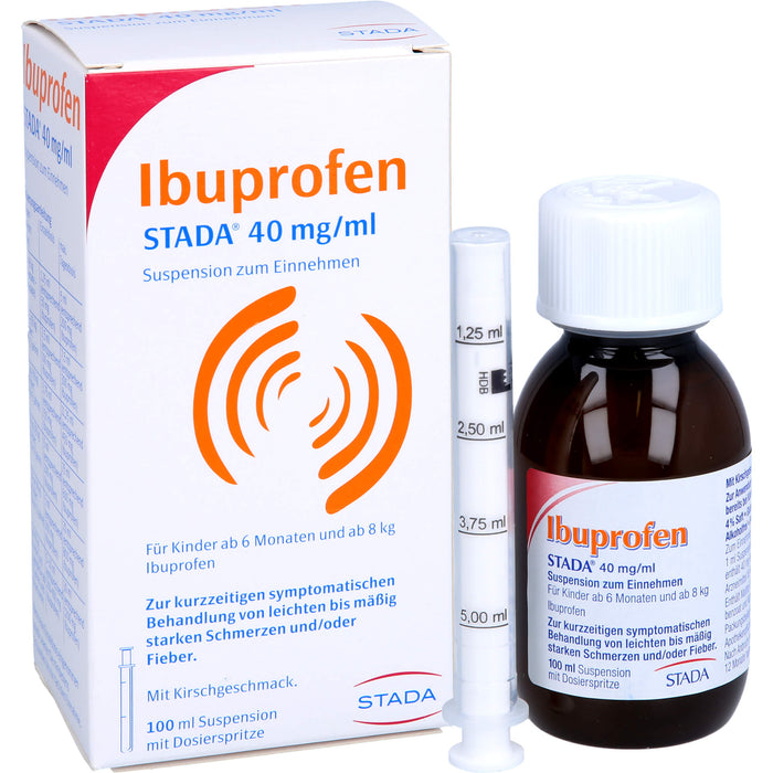 Ibuprofen STADA 40 mg/ml Suspension zum Einnehmen, 100 ml Lösung