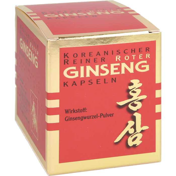 Koreanischer Reiner Roter Ginseng Wurzelpulver 300 mg Kapseln, 100 St. Kapseln