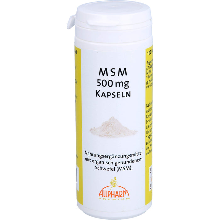 ALLPHARM MSM 500 mg Kapseln, 100 St. Kapseln