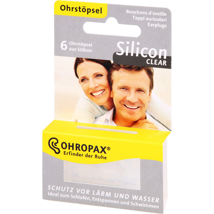 OHROPAX Silicon Clear Ohrstöpsel, 6 St. Ohrstöpsel