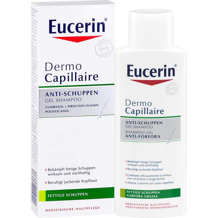 Eucerin Dermo Capillaire Anti-Schuppen Gel Shampoo, 250 ml Shampoo