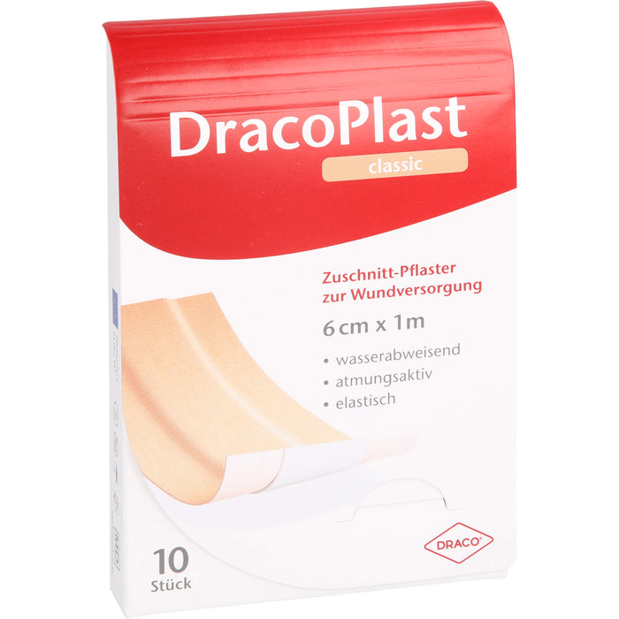 DracoPlast Classic Pflaster 1 m x 6 cm zur Wundversorgung, 1 St. Pflaster