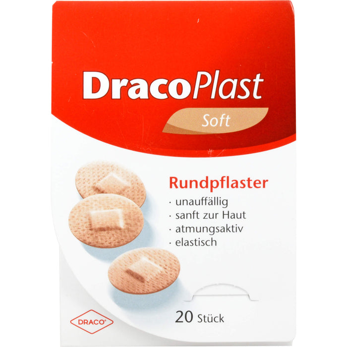 DracoPlast Soft Rundpflaster hautfarben 22 mm, 20 St. Pflaster