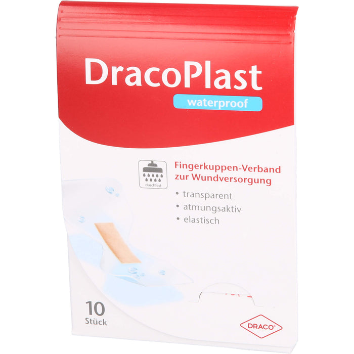 DracoPlast Waterproof Fingerkuppenverband, 10 St. Pflaster