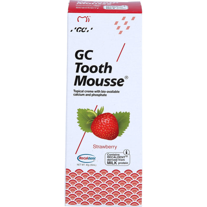 GC Tooth Mousse Erdbeere Creme, 40 g Zahncreme