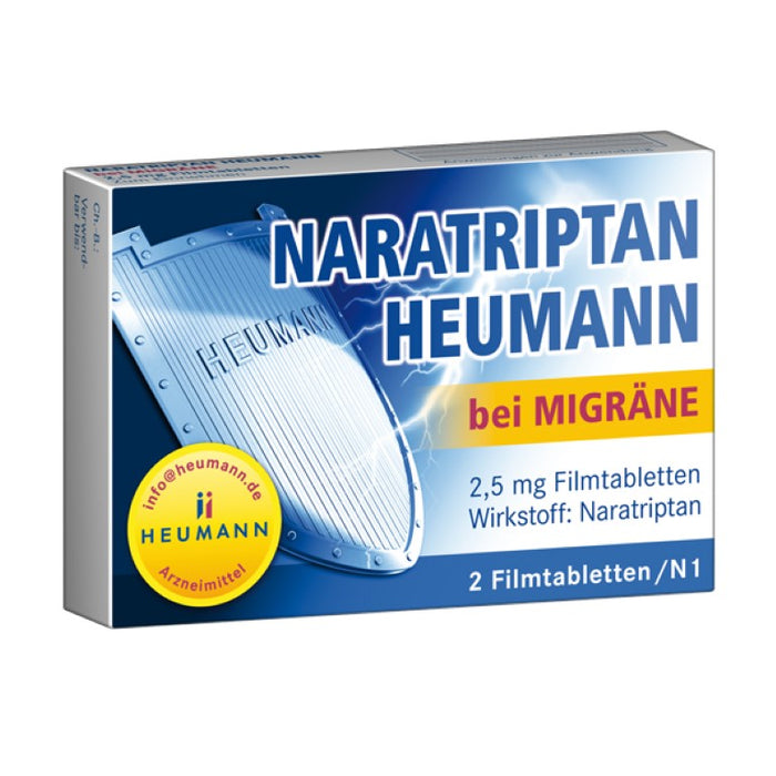 Naratriptan Heumann bei Migräne Filmtabletten, 2 St. Tabletten