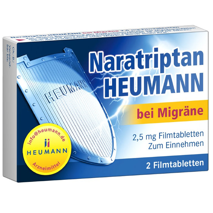 Naratriptan Heumann bei Migräne Filmtabletten, 2 St. Tabletten