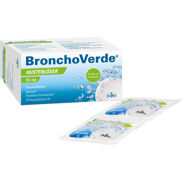 BronchoVerde Hustenlöser 50 mg Brausetabletten, 20 St. Tabletten