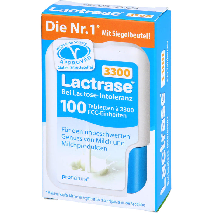 Lactrase 3300 bei Lactose-Intoleranz Tabletten, 100 St. Tabletten