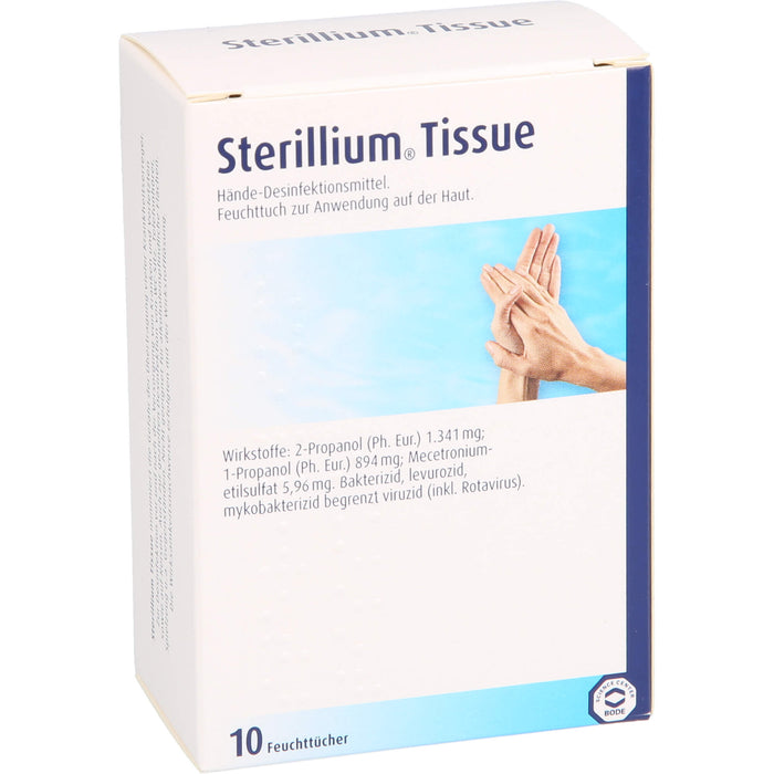 Sterillium Tissue, 10 St TUE