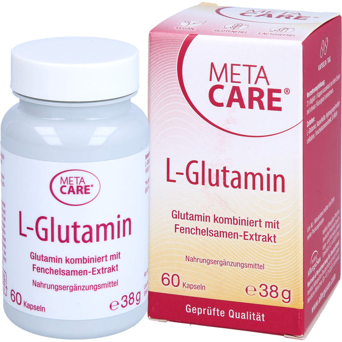 metacare L-Glutamin Kapseln, 60 St. Kapseln