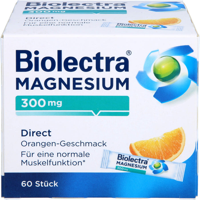 Biolectra Magnesium 300 mg direct Orangengeschmack Pellets in Sticks , 60 St. Beutel