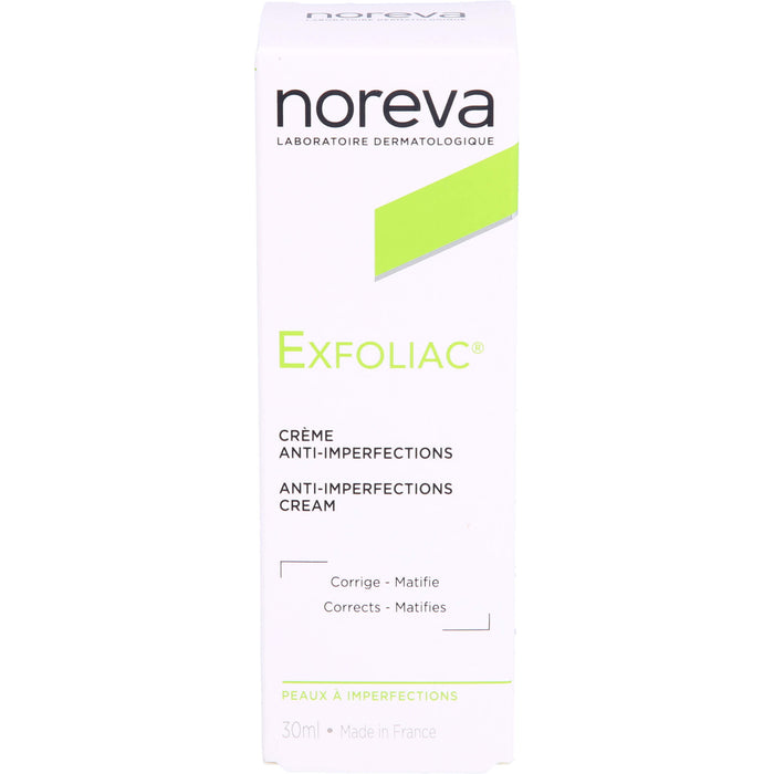 noreva Exfoliac Creme gegen unreine Haut, 30 ml Creme