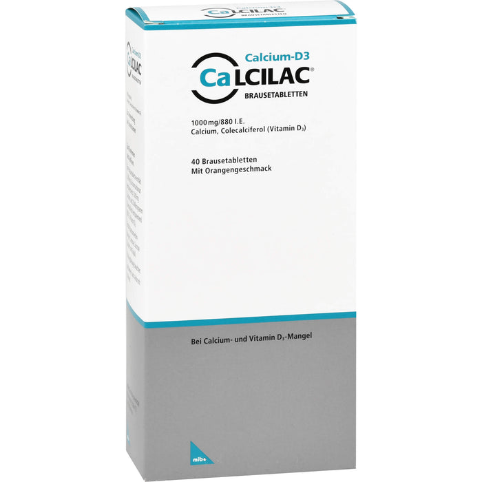 Calcilac Brausetablette 1000 mg/880 I.E., 40 St BTA