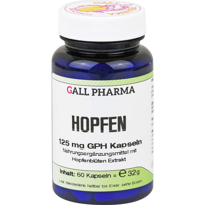 GALL PHARMA Hopfen 125 mg GPH Kapseln, 60 St. Kapseln