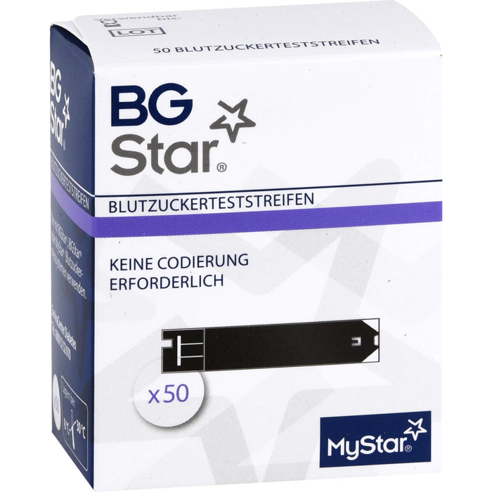 BG Star Medi-Spezial Blutzuckerteststreifen, 50 St. Teststreifen