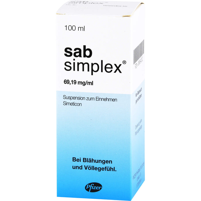 sab simplex Suspension bei Blähungen und Völlegefühl, 100 ml Lösung