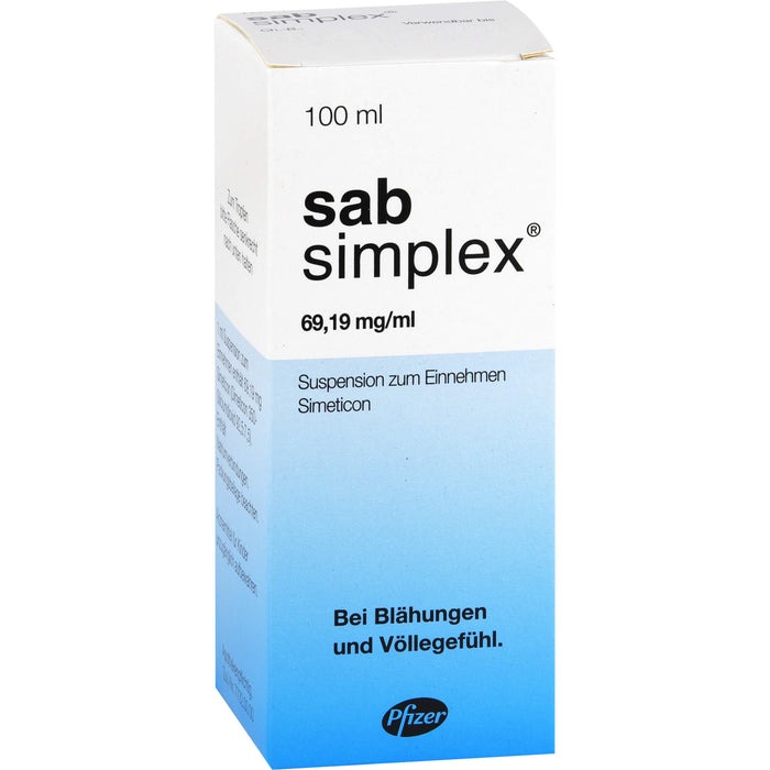 sab simplex Suspension bei Blähungen und Völlegefühl, 100 ml Lösung