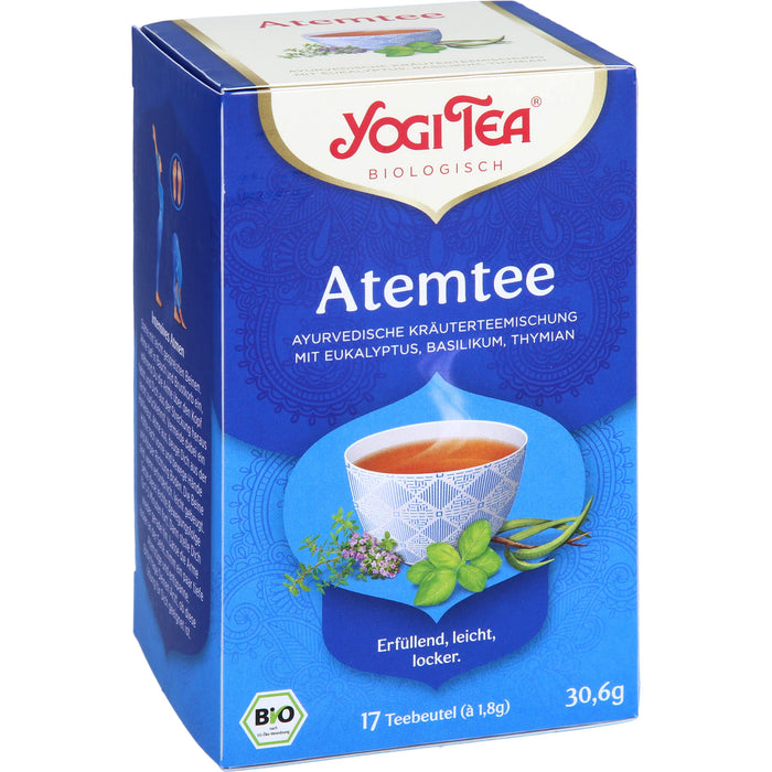 YOGI TEA Atem Tee ayurvedische Kräuterteemischung, 17 St. Filterbeutel