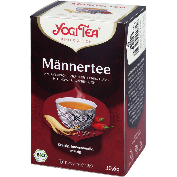YOGI TEA Männer Tee ayurvedische Kräuterteemischung, 17 St. Filterbeutel