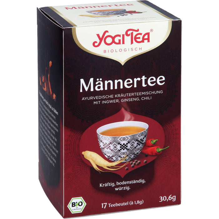 YOGI TEA Männer Tee ayurvedische Kräuterteemischung, 17 St. Filterbeutel