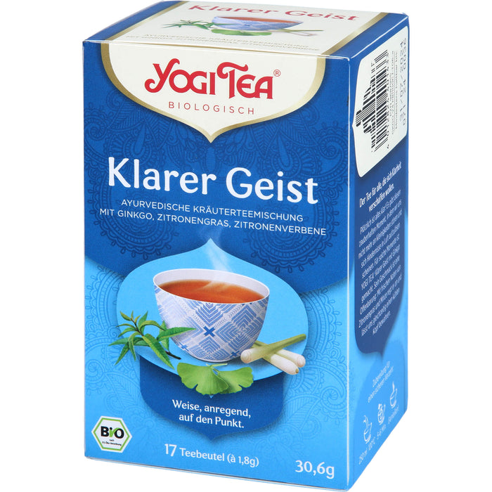 YOGI TEA Klarer Geist ayurvedische Kräuterteemischung, 17 St. Filterbeutel