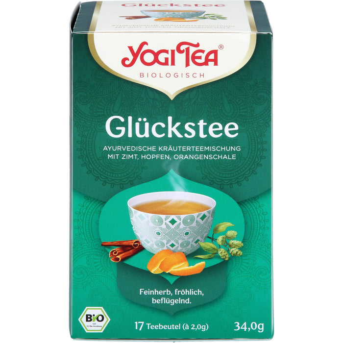 YOGI TEA Glücks Tee ayurvedische Kräuterteemischung, 17 St. Filterbeutel