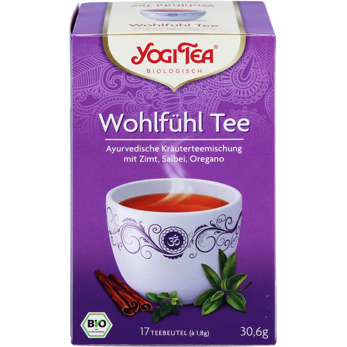 YOGI TEA Wohlfühl Tee ayurvedische Kräuterteemischung, 17 St. Filterbeutel