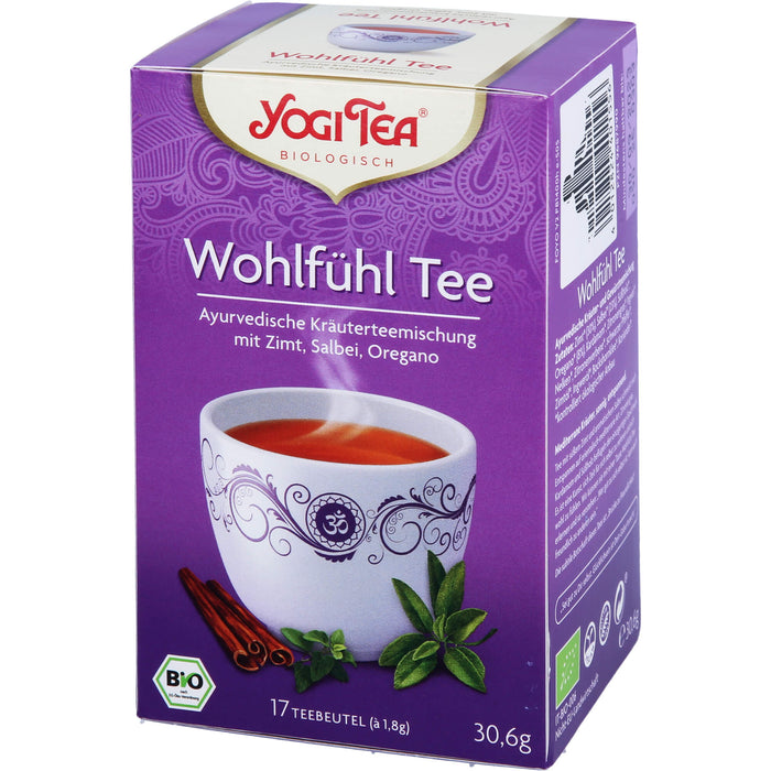 YOGI TEA Wohlfühl Tee ayurvedische Kräuterteemischung, 17 St. Filterbeutel