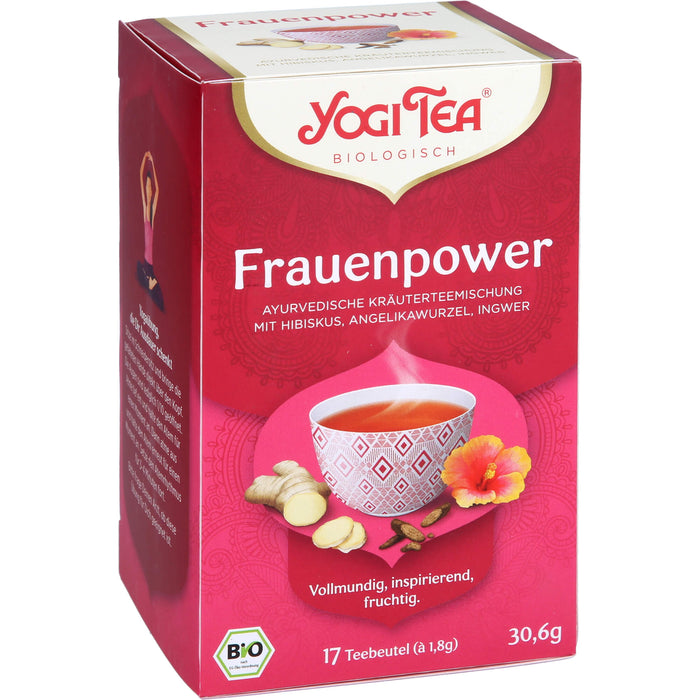 YOGI TEA Frauen Power ayurvedische Kräuterteemischung, 17 St. Filterbeutel